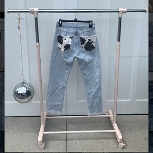 ADIKA COW PRINT POCKET JEANS🐮💕